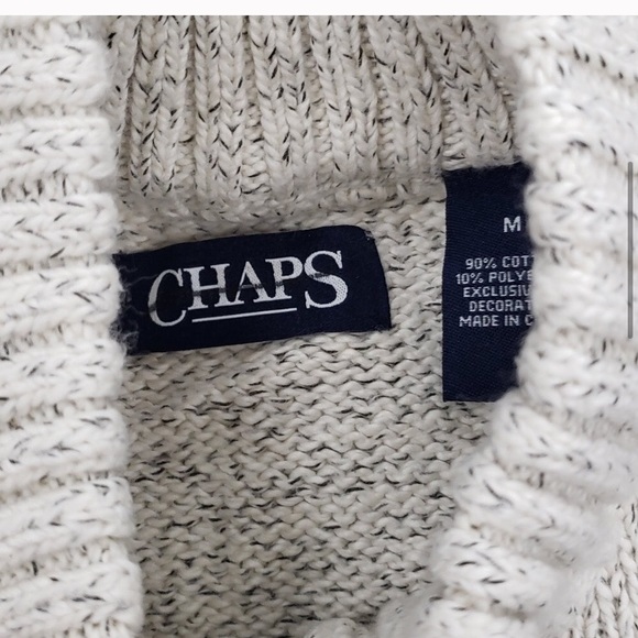 ππ€New Chaps by Ralph Lauren 1/4 zip sweater - Picture 5 of 9